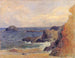 Die felsige Küste oder Klippen am Meer - Paul Gauguin — Ansicht des Kunstwerks