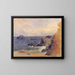 Die felsige Küste oder Klippen am Meer - Paul Gauguin — gerahmtes Bild an der Wand