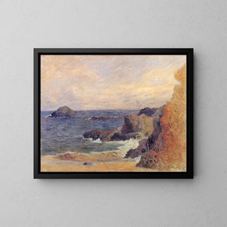 Paul Gauguin - La Cte rocheuse ou Rochers au bord de la mer.webp