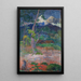 Landschaft mit einem Pferd - Paul Gauguin — gerahmtes Bild an der Wand
