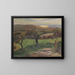 Die Felder am Meer - Paul Gauguin — gerahmtes Bild an der Wand