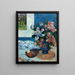Stillleben mit Pfingstrosen aus China und Mandoline - Paul Gauguin — gerahmtes Bild an der Wand