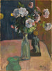 Rosen und Skulptur - Paul Gauguin — Ansicht des Kunstwerks