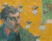Selbstporträt mit dem Porträt von Bernard Les Misérables - Paul Gauguin — Ansicht des Kunstwerks