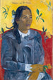 Frau Tahitienne mit einer Blume - Paul Gauguin — Ansicht des Kunstwerks