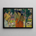 Drei tahitianische Frauen - Paul Gauguin — gerahmtes Bild an der Wand