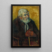 Alter Mann mit Stock - Paul Gauguin — gerahmtes Bild an der Wand
