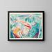 Kubanisches Landschaftsgemälde - Paul Gauguin — gerahmtes Bild an der Wand