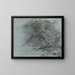 Ein wilder Buchenbaum im vollen Blatt - Paul Huet — gerahmtes Bild an der Wand