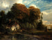 Der Pavillon der Wächter im Wald von Compiègne - Paul Huet — Ansicht des Kunstwerks