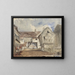 Vue de Honfleur - Paul Huet — gerahmtes Bild an der Wand