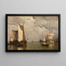 Ruhe vor dem Sturm in Dordrecht - Paul Jean Clays — gerahmtes Bild an der Wand