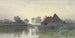 Bauernhäuser am Wasserufer im morgendlichen Nebel - Paul Joseph Constantin Gabriël — Ansicht des Kunstwerks