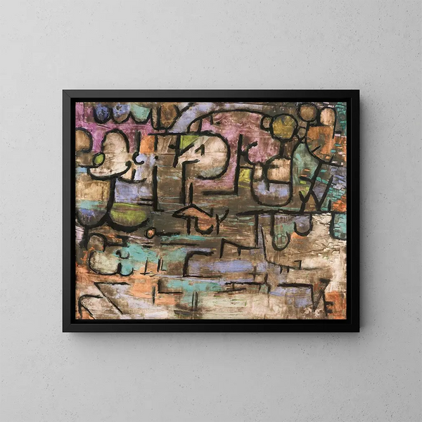 Nach der Sintflut - Paul Klee — gerahmtes Bild an der Wand