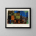 Quartier en montée - Paul Klee — gerahmtes Bild an der Wand