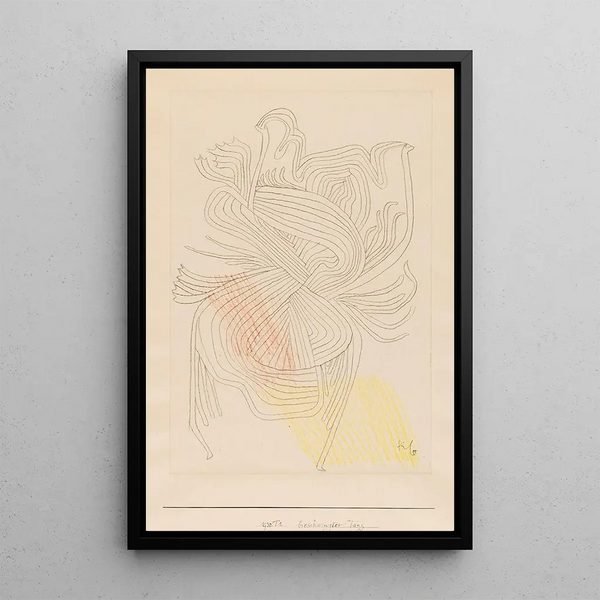 Fröhlicher Tanz - Paul Klee — gerahmtes Bild an der Wand