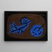 Blaues Vogel und Kürbis - Paul Klee — gerahmtes Bild an der Wand