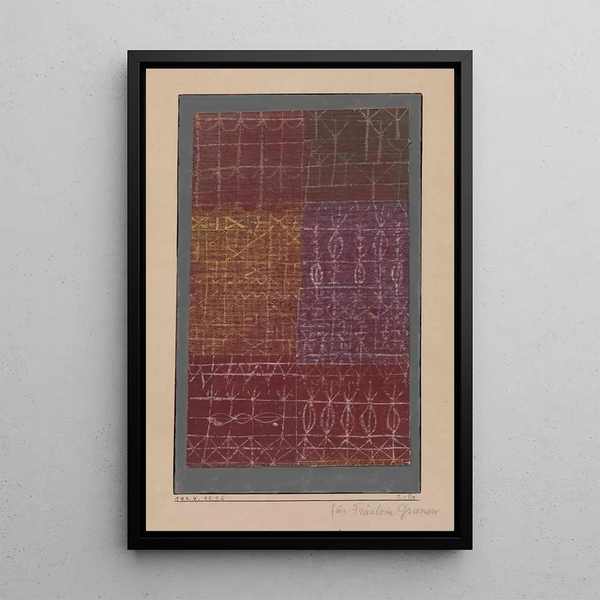 Vorhang - Paul Klee — gerahmtes Bild an der Wand