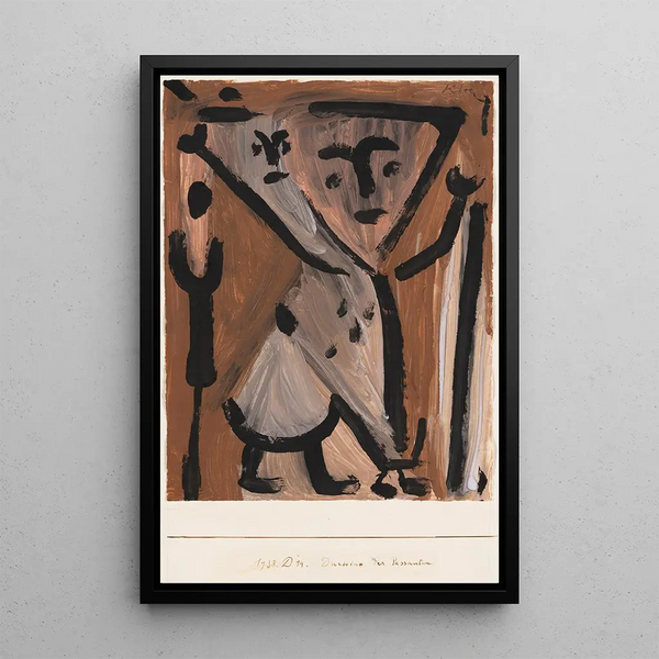 Duettino der Passanten - Paul Klee — gerahmtes Bild an der Wand