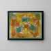 Fassaden in Braun-Grün - Paul Klee — gerahmtes Bild an der Wand