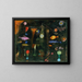 Magie des Fischen - Paul Klee — gerahmtes Bild an der Wand