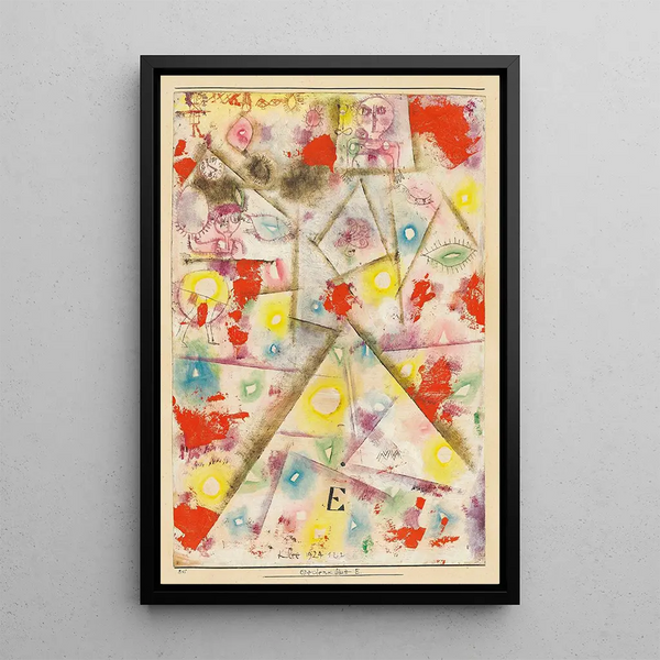 E-Feuille Gedenk-Gemälde - Paul Klee — gerahmtes Bild an der Wand