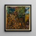 Stadt der Gräber - Paul Klee — gerahmtes Bild an der Wand