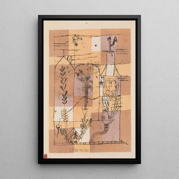 Szene Hoffmannian - Paul Klee — gerahmtes Bild an der Wand