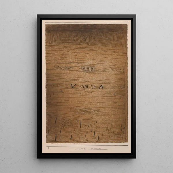 Inscription - Paul Klee — gerahmtes Bild an der Wand