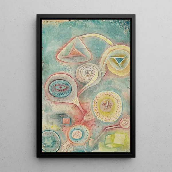 Kleine Blumenstillleben - Paul Klee — gerahmtes Bild an der Wand