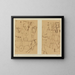 Komödie - Paul Klee — gerahmtes Bild an der Wand