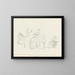 Harmonien der Oberton - Paul Klee — gerahmtes Bild an der Wand