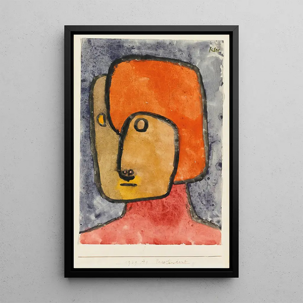 Anmaßender Angeber - Paul Klee — gerahmtes Bild an der Wand