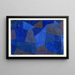 Felsen bei Nacht - Paul Klee — gerahmtes Bild an der Wand