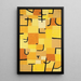 Signes en jaune - Paul Klee — gerahmtes Bild an der Wand