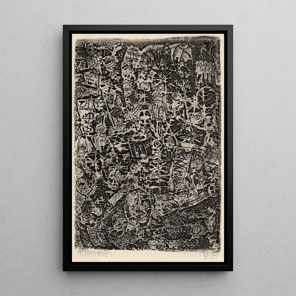 Petit monde - Paul Klee — gerahmtes Bild an der Wand