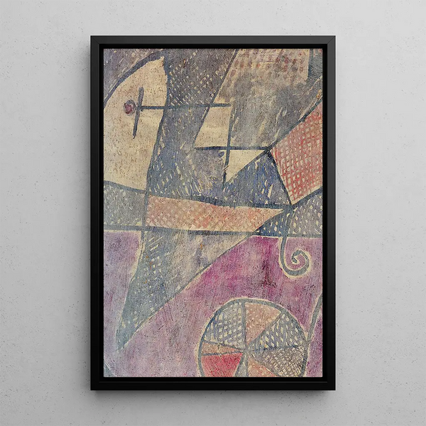 Stadt geschlagen - Paul Klee — gerahmtes Bild an der Wand