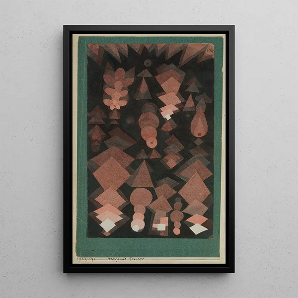 Obst schwebend - Paul Klee — gerahmtes Bild an der Wand