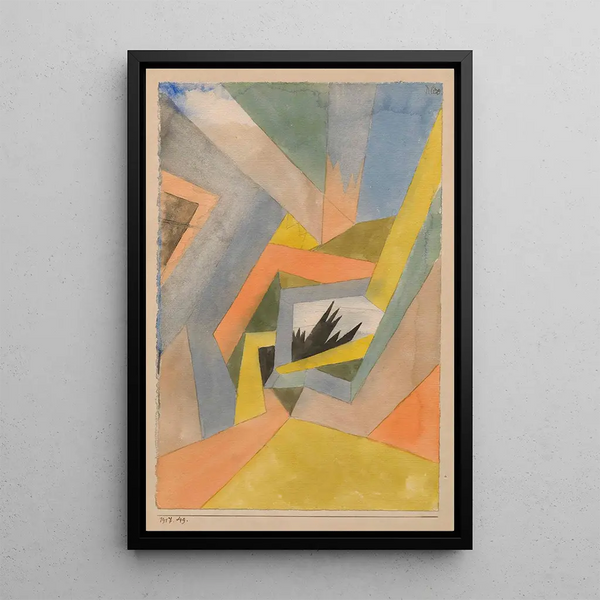 L'idée des sapins - Paul Klee — gerahmtes Bild an der Wand