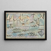 Der Rhein in Duisburg - Paul Klee — gerahmtes Bild an der Wand