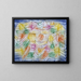Bau des Theaterbergs - Paul Klee — gerahmtes Bild an der Wand