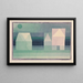 Drei Häuser - Paul Klee — gerahmtes Bild an der Wand