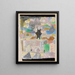 unter einem schwarzen Stern - Paul Klee — gerahmtes Bild an der Wand