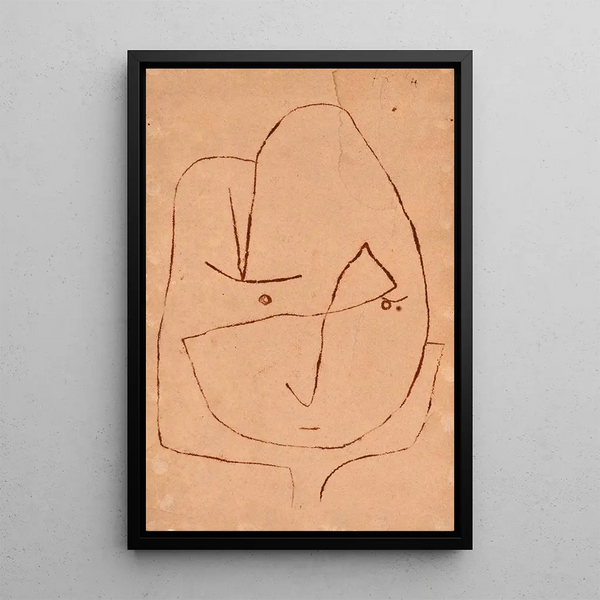 Wird welken - Paul Klee — gerahmtes Bild an der Wand