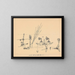 Zeichnung des gelben Hafens - Paul Klee — gerahmtes Bild an der Wand