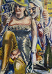 Doppelporträt Karneval Künstler und Frau - Paul Kleinschmidt — Ansicht des Kunstwerks