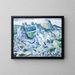 Landschaft mit Felsen bei Blaubeuren - Paul Kleinschmidt — gerahmtes Bild an der Wand