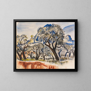 Paul Kleinschmidt - Sdfranzsische Landschaft mit Bumen.webp