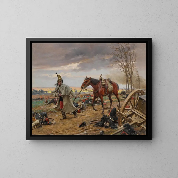 Nach der Schlacht - Paul Louis Narcisse Grolleron — gerahmtes Bild an der Wand