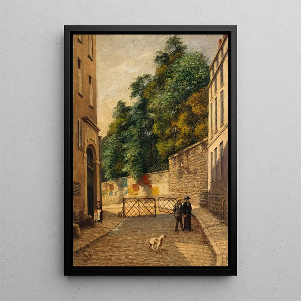 La rue Rataud - Paul Martellière — gerahmtes Bild an der Wand